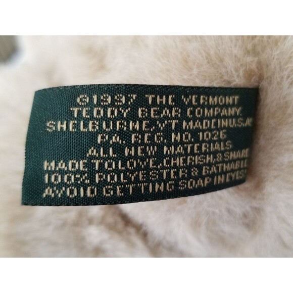 Vintage 1997 Vermont Teddy Bear articulating joints - Picture 7 of 12